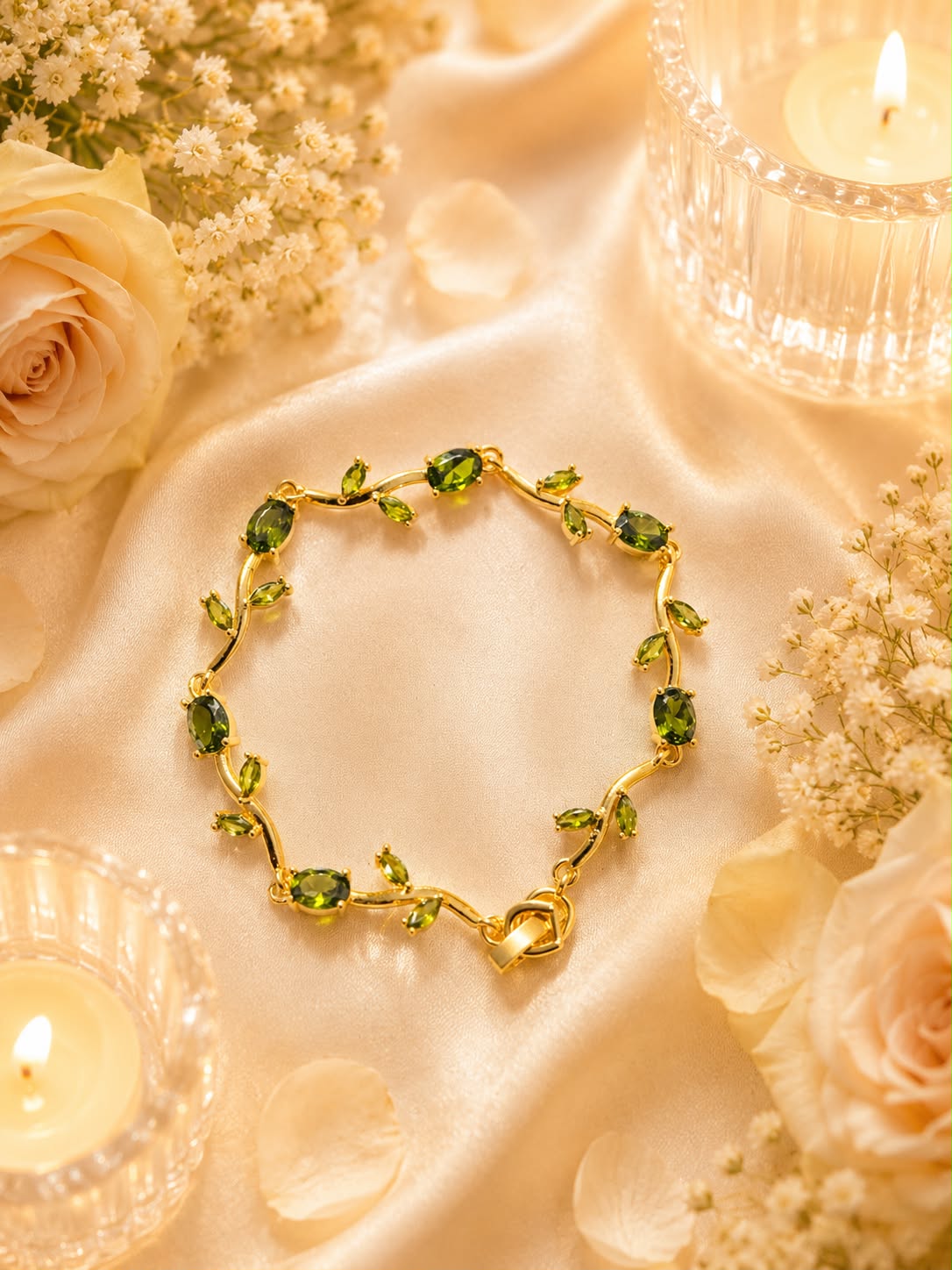 Olive Bloom Bracelet